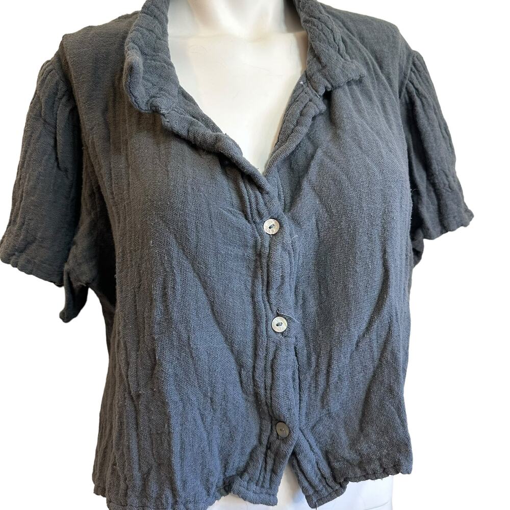 Jen's Pirate Booty Gray Short Sleeve Top